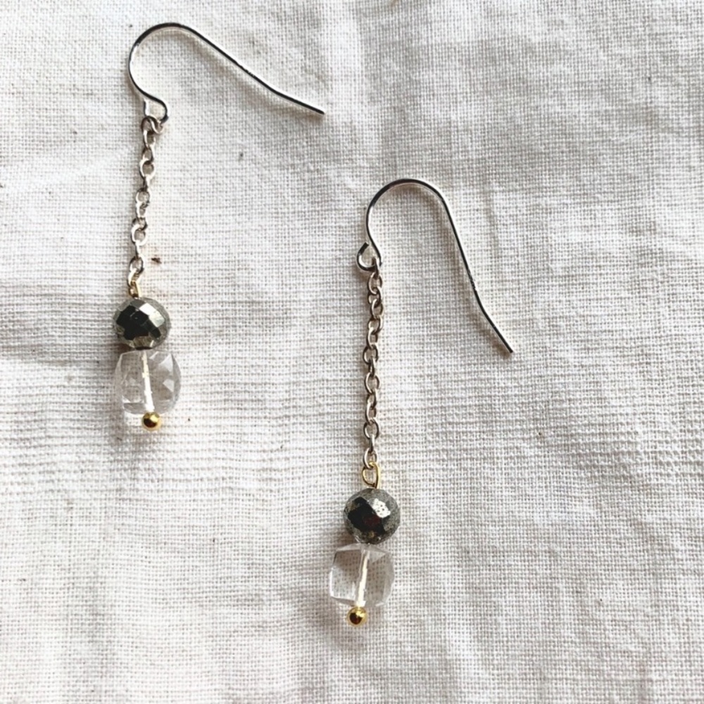 New Boutique Earrings Authentic Gem Stones